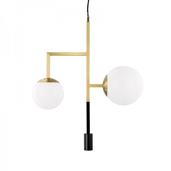 Подвесной светильник Orsjo Decostick Pendant Light Черный Белый Латунь Подвесной светильник Orsjo Decostick Pendant Light Черный Белый Латунь в Тюмени | Loft Concept