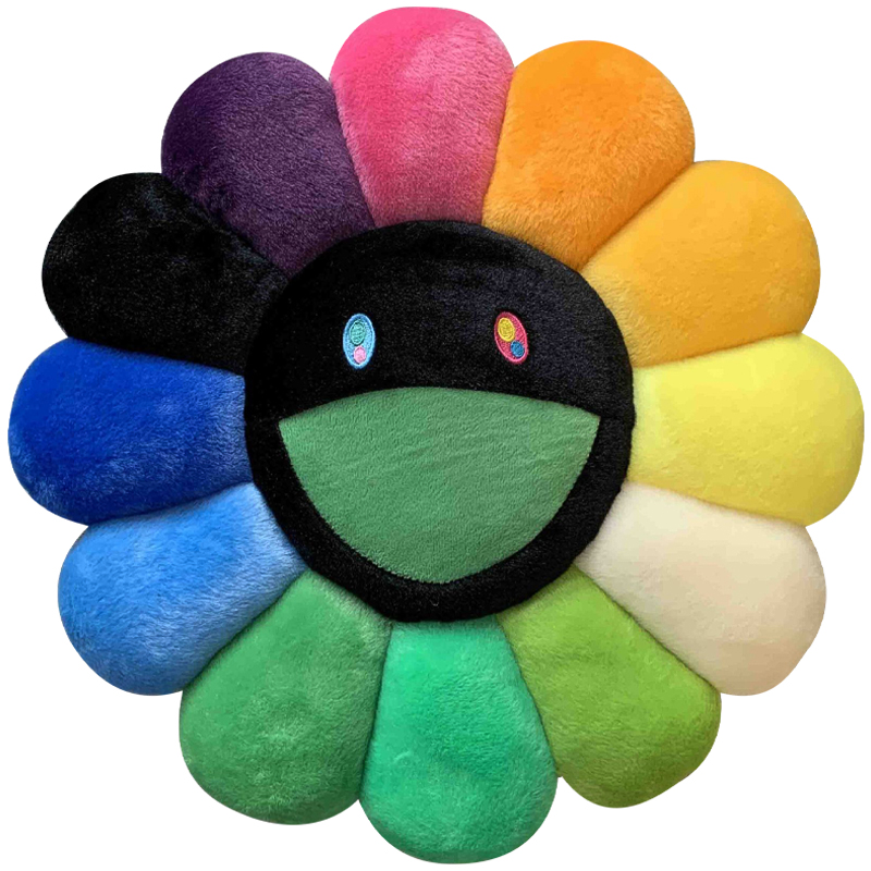 Подушка Takashi Murakami Black Мульти Черный Подушка Takashi Murakami Black Мульти Черный в Тюмени | Loft Concept