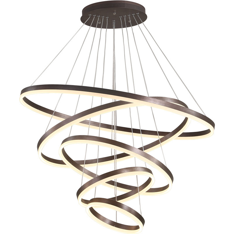 Люстра Ribbon Circles Chandelier Темная бронза Люстра Ribbon Circles Chandelier Темная бронза в Тюмени | Loft Concept