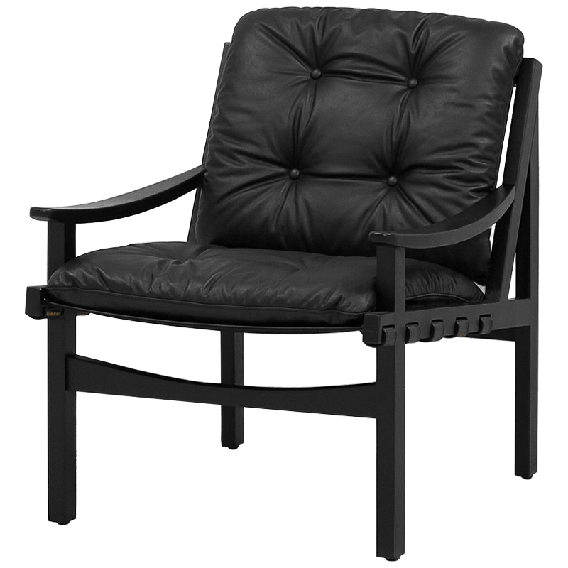 Кресло Bonfils Armchair Черный Золотой Кресло Bonfils Armchair Черный Золотой в Тюмени | Loft Concept