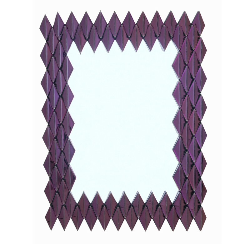 Зеркало Purple Rhombuses Mirror Фиолетовый Зеркало Purple Rhombuses Mirror Фиолетовый в Тюмени | Loft Concept