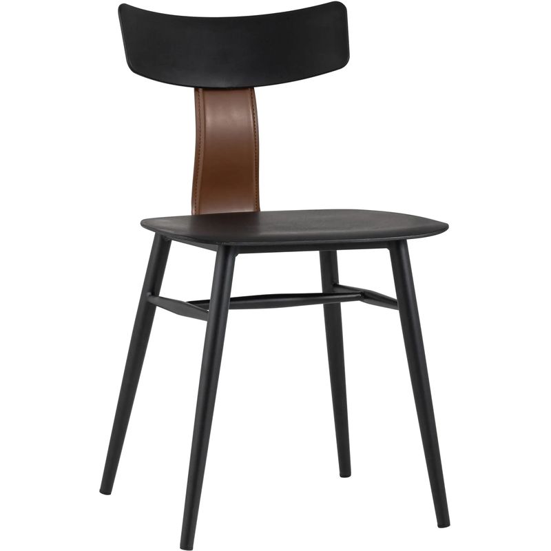Стул ANT Black Eco-Leather Черный Коричневый Стул ANT Black Eco-Leather Черный Коричневый в Тюмени | Loft Concept