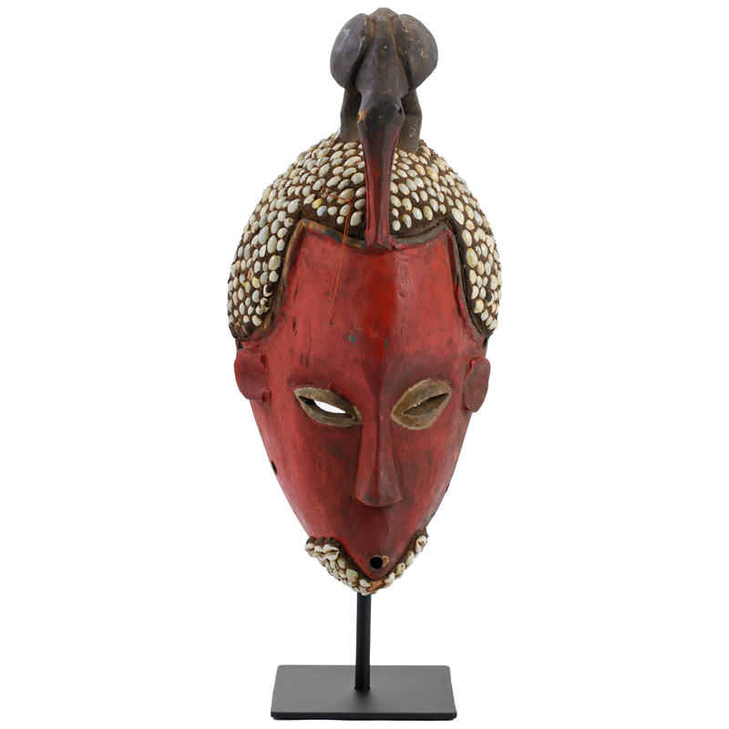 Маска African Mask Bomani Коричневый Красный Черный Маска African Mask Bomani Коричневый Красный Черный в Тюмени | Loft Concept