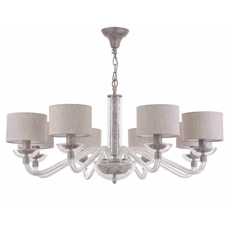 Люстра Sabella Light Chandelier 8 lamp Серый Люстра Sabella Light Chandelier 8 lamp Серый в Тюмени | Loft Concept