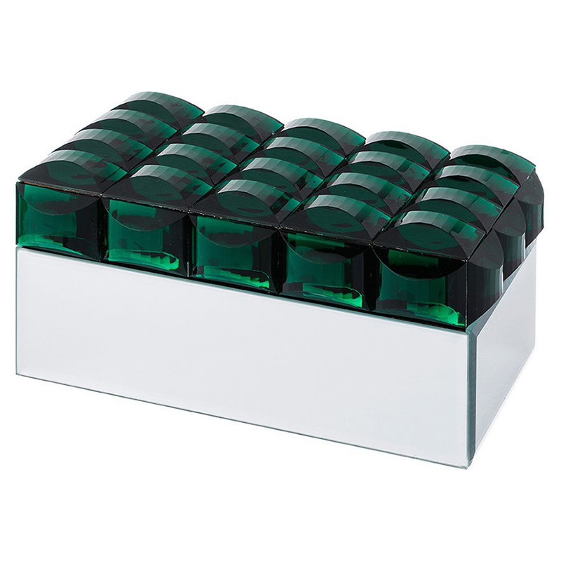 Шкатулка Glass Emerald Mirror Box Изумрудный Зеркало Шкатулка Glass Emerald Mirror Box Изумрудный Зеркало в Тюмени | Loft Concept