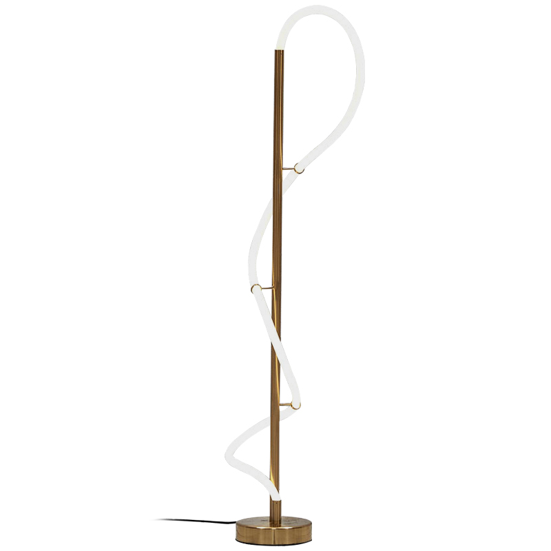 Светодиодный торшер Knot Brass Light Белый Латунь Светодиодный торшер Knot Brass Light Белый Латунь в Тюмени | Loft Concept