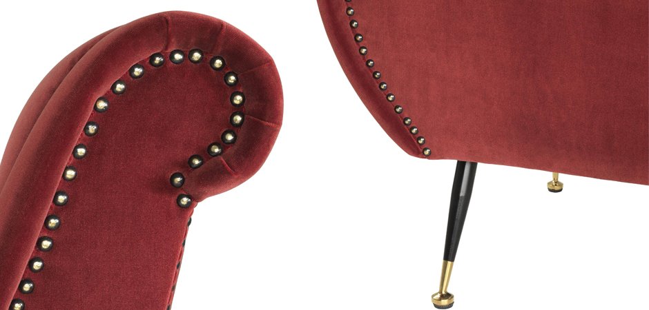 Кресло Eichholtz Chair Giardino Wine Red Кресло Eichholtz Chair Giardino Wine Red - Loft-Concept в Тюмени