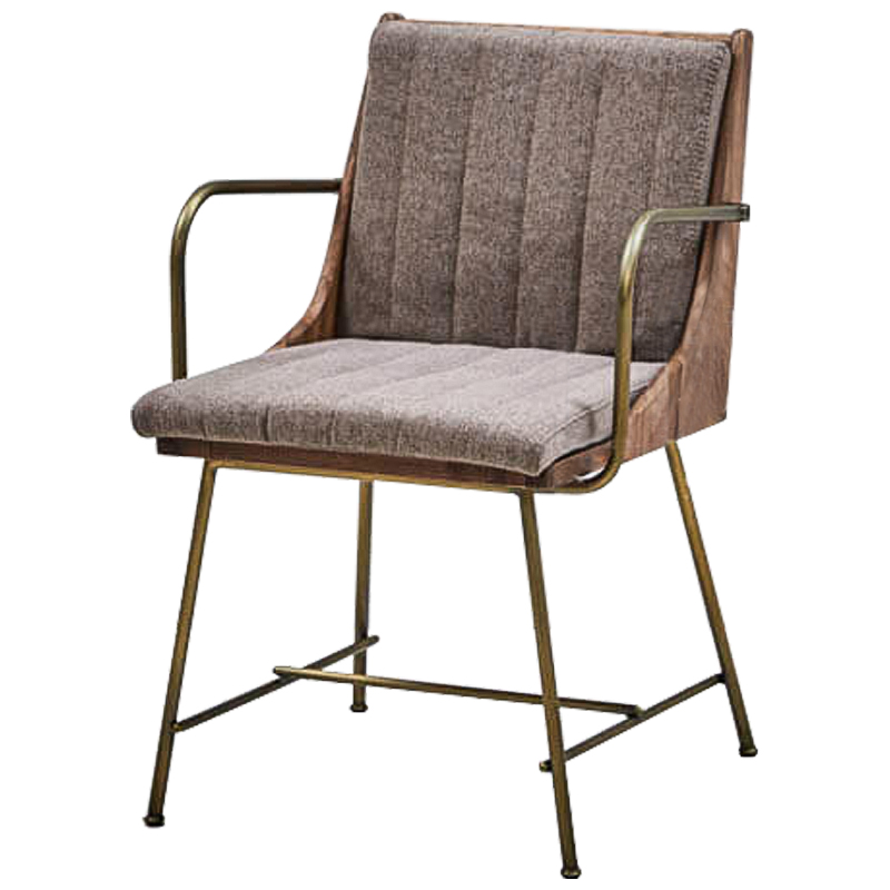 Стул Eoran Stool gray-beige Коричневый Бронза Бежево-серый Стул Eoran Stool gray-beige Коричневый Бронза Бежево-серый в Тюмени | Loft Concept