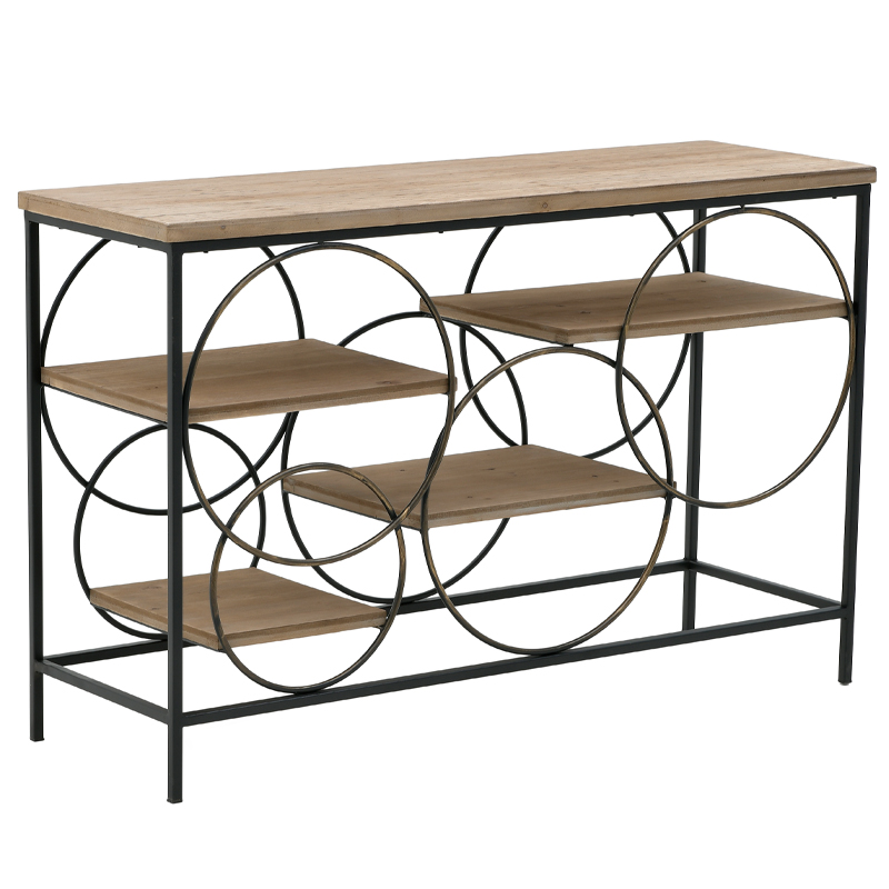 Консоль Circles Loft Console Черный Бежево-серый Консоль Circles Loft Console Черный Бежево-серый в Тюмени | Loft Concept