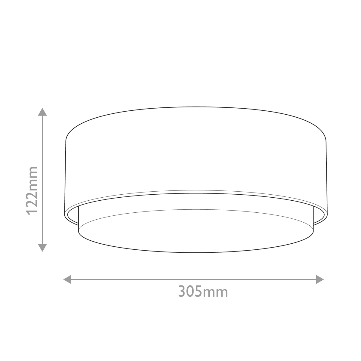 Потолочный светильник круглой формы с белым матовым плафоном Hinkley в Тюмени