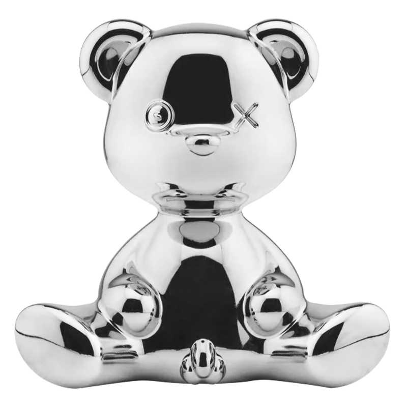 Статуэтка Teddy Boy Metal Finish with Cable Серебро Серебряный Статуэтка Teddy Boy Metal Finish with Cable Серебро Серебряный в Тюмени | Loft Concept