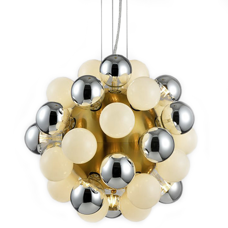 Люстра Korneli Chandelier white and smoky Золотой Белое матовое стекло Дымчатый (Smoke) Люстра Korneli Chandelier white and smoky Золотой Белое матовое стекло Дымчатый (Smoke) в Тюмени | Loft Concept