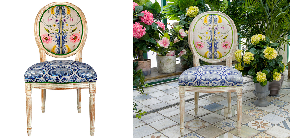 Стул Blue Flower Waltz Stool Стул Blue Flower Waltz Stool - Loft-Concept в Тюмени