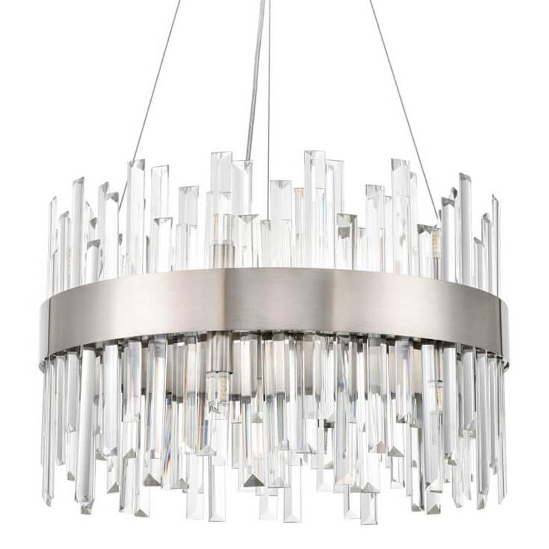 Люстра Cramer Chandelier 50 satin nickel Прозрачный (Transparent) Никель Сатин Люстра Cramer Chandelier 50 satin nickel Прозрачный (Transparent) Никель Сатин в Тюмени | Loft Concept