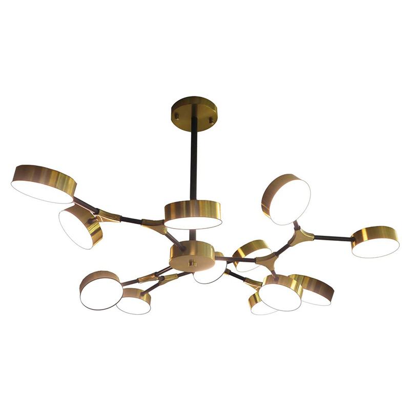 Люстра Maelys Chandelier 12 Белый Золотой Люстра Maelys Chandelier 12 Белый Золотой в Тюмени | Loft Concept