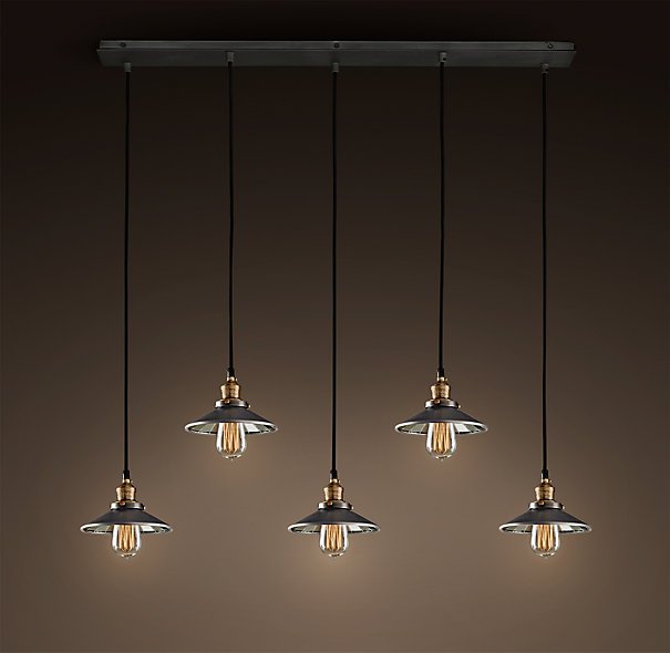 Люстра Loft Cone Pendant Reflector 5 Line Черный Люстра Loft Cone Pendant Reflector 5 Line Черный в Тюмени | Loft Concept