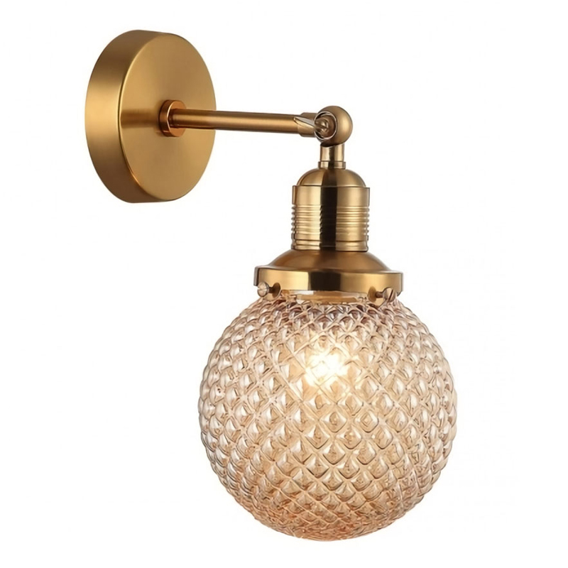 Бра Perforated Bubbles с темным плафоном Латунь Янтарный Бра Perforated Bubbles с темным плафоном Латунь Янтарный в Тюмени | Loft Concept