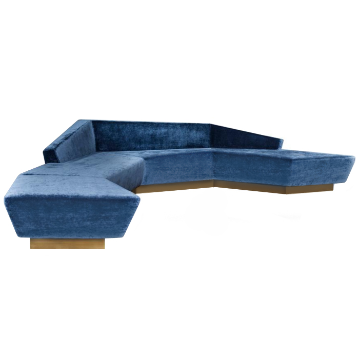 Диван Anaktae ADRASTUS SOFA Синий Латунь Диван Anaktae ADRASTUS SOFA Синий Латунь в Тюмени | Loft Concept