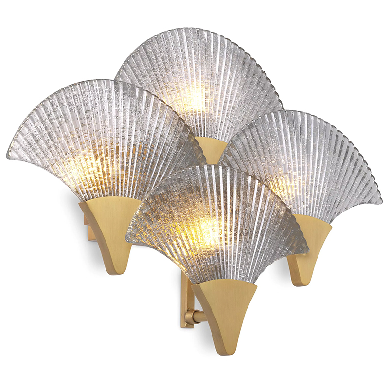 Бра Eichholtz Wall Lamp Vitae Прозрачное Стекло Латунь Бра Eichholtz Wall Lamp Vitae Прозрачное Стекло Латунь в Тюмени | Loft Concept
