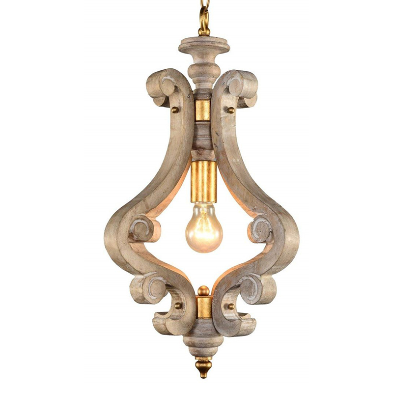 Подвесной светильник Santu Provence Hanging lamp Бежево-серый Подвесной светильник Santu Provence Hanging lamp Бежево-серый в Тюмени | Loft Concept