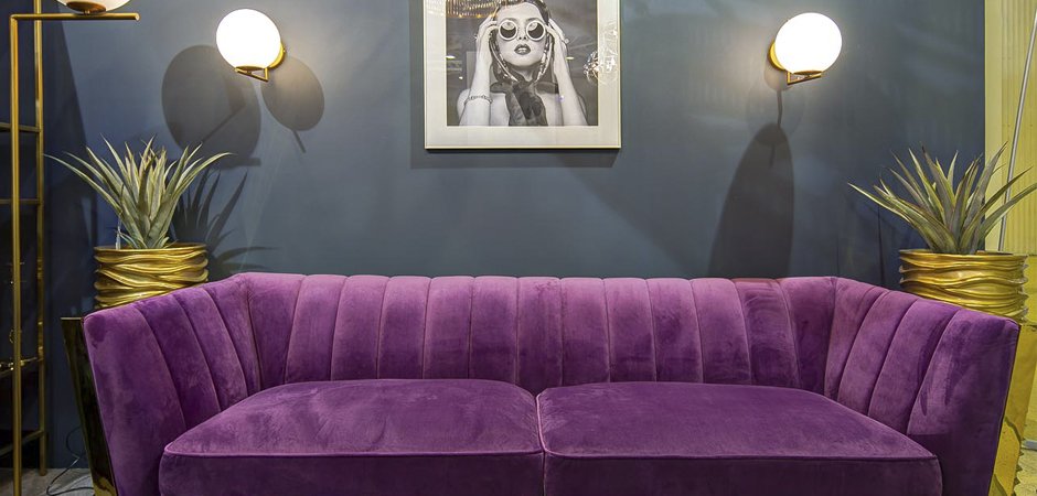 Диван Art Deco Purple Sofa Диван Art Deco Purple Sofa - Loft-Concept в Тюмени