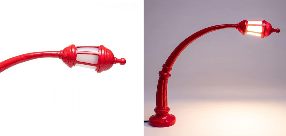 Настольная лампа Seletti Street Lamp Red Настольная лампа Seletti Street Lamp Red - Loft-Concept в Тюмени