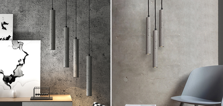 Подвесной светильник Concrete Pipe Подвесной светильник Concrete Pipe - Loft-Concept в Тюмени