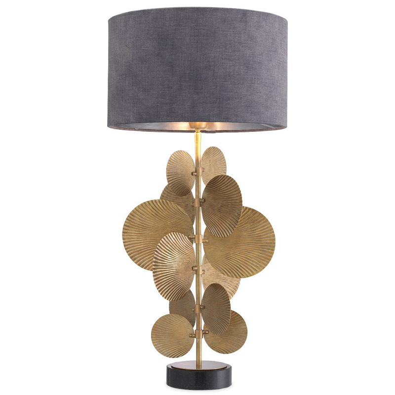 Настольная лампа Eichholtz Table Lamp Mito Винтажная латунь Черный Серый Настольная лампа Eichholtz Table Lamp Mito Винтажная латунь Черный Серый в Тюмени | Loft Concept
