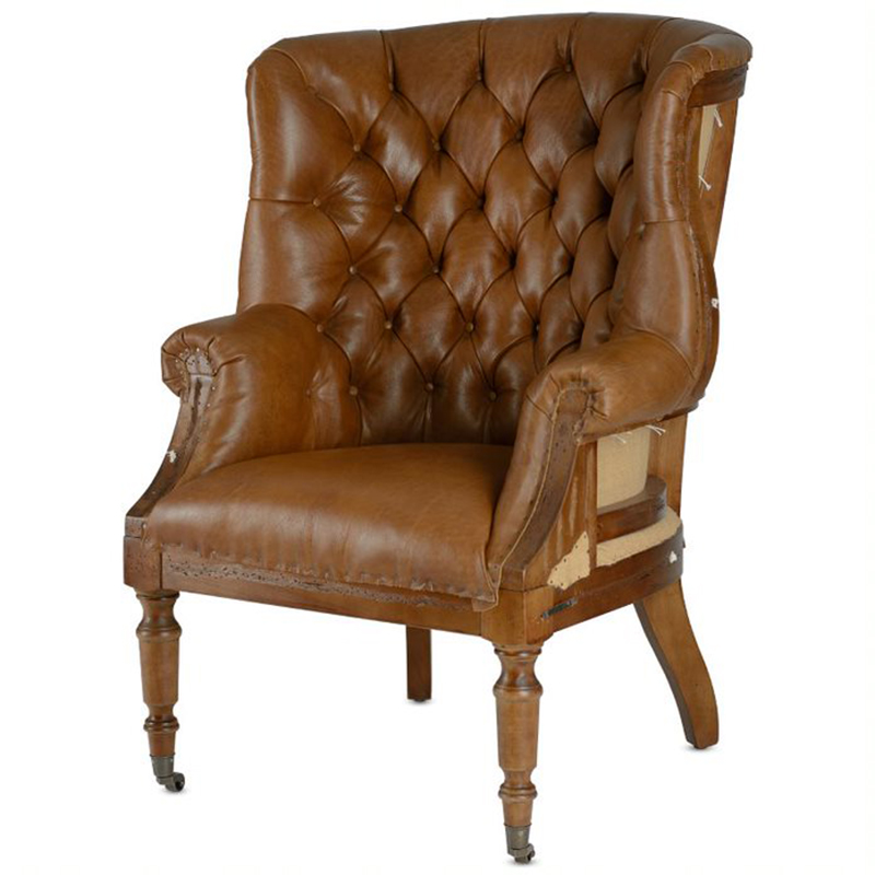 Кресло Meder Armchair натуральная кожа Коричневый Кресло Meder Armchair натуральная кожа Коричневый в Тюмени | Loft Concept