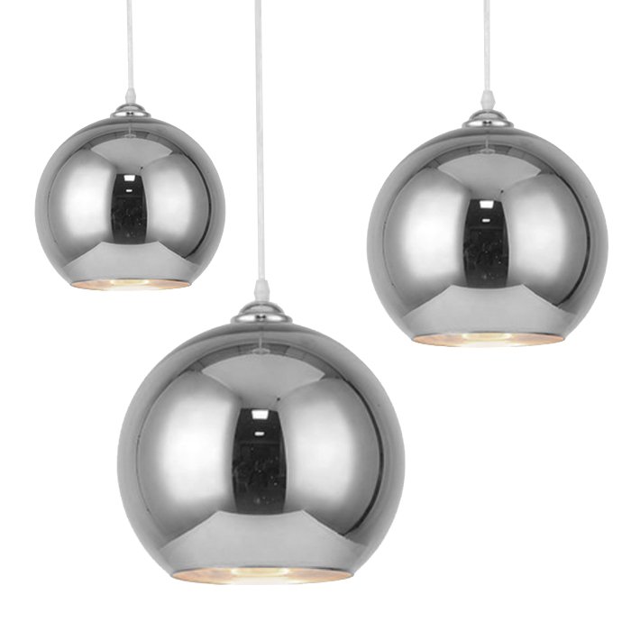Подвесной светильник SILVER mirror shade modern pendant Хром Подвесной светильник SILVER mirror shade modern pendant Хром в Тюмени | Loft Concept