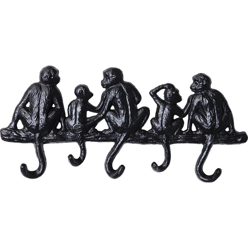 Настенная вешалка Monkey Family S Черный Настенная вешалка Monkey Family S Черный в Тюмени | Loft Concept