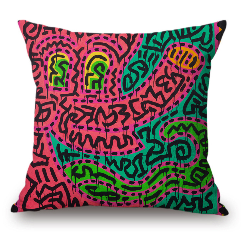 Подушка Keith Haring 15 Мульти Подушка Keith Haring 15 Мульти в Тюмени | Loft Concept