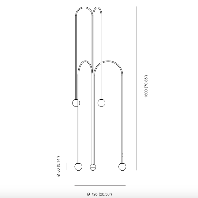 Торшер Michael Anastassiades Fontana Amorosa Crossette Торшер Michael Anastassiades Fontana Amorosa Crossette в Тюмени