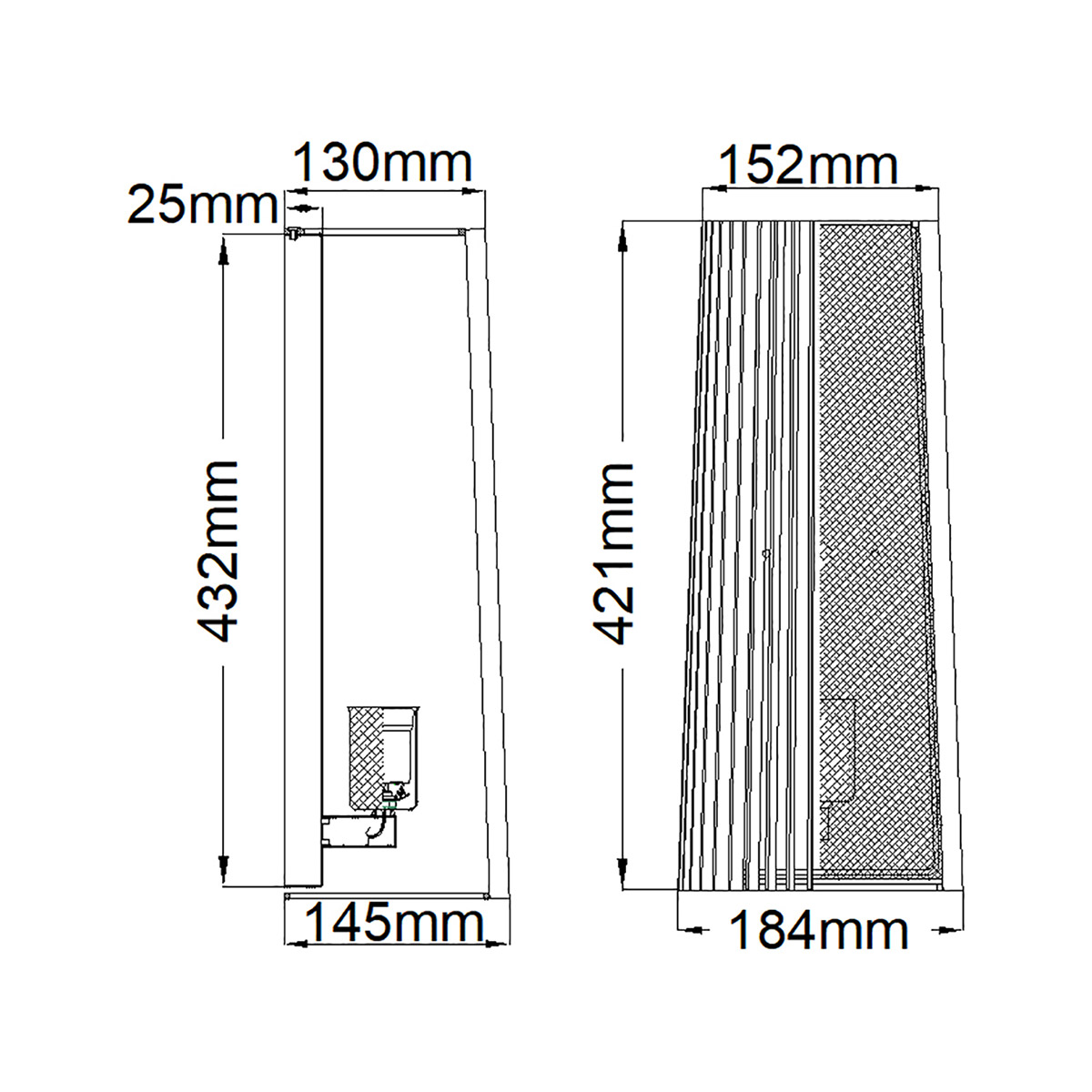 Бра с черными вертикальными линиями Kichler в Тюмени