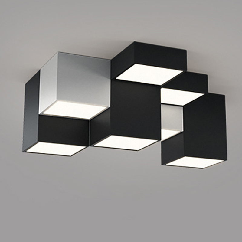 Комбинация из 9-ти геометрических потолочных светильников Nine Geometric Lamps Черный Белый Комбинация из 9-ти геометрических потолочных светильников Nine Geometric Lamps Черный Белый в Тюмени | Loft Concept