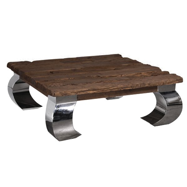Стол кофейный Camargo Rectangular Coffee Table Нержавеющая сталь Коричневый Стол кофейный Camargo Rectangular Coffee Table Нержавеющая сталь Коричневый в Тюмени | Loft Concept