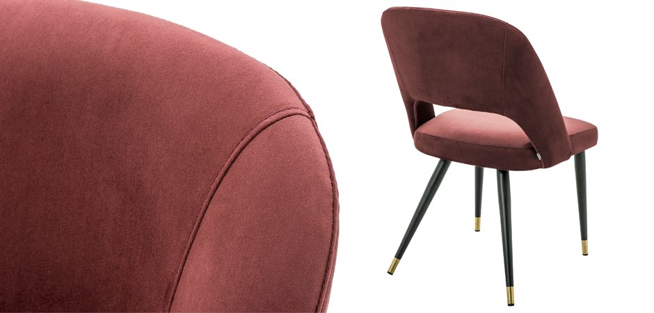 Стул Eichholtz Dining Chair Cipria Bordeaux Стул Eichholtz Dining Chair Cipria Bordeaux - Loft-Concept в Тюмени