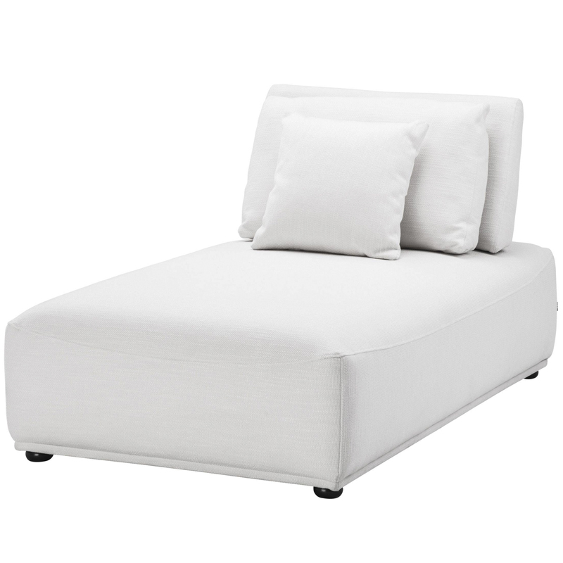 Кресло Eichholtz Chaise Longue Mondial white Белый Черный Кресло Eichholtz Chaise Longue Mondial white Белый Черный в Тюмени | Loft Concept
