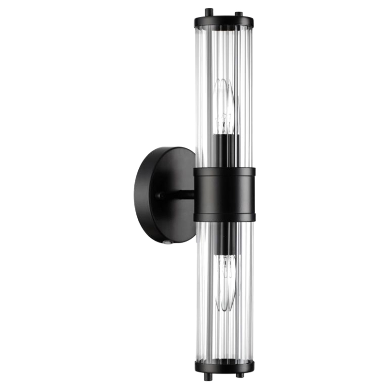 Бра Glass TUBE Черное на 2 лампы Черный Бра Glass TUBE Черное на 2 лампы Черный в Тюмени | Loft Concept