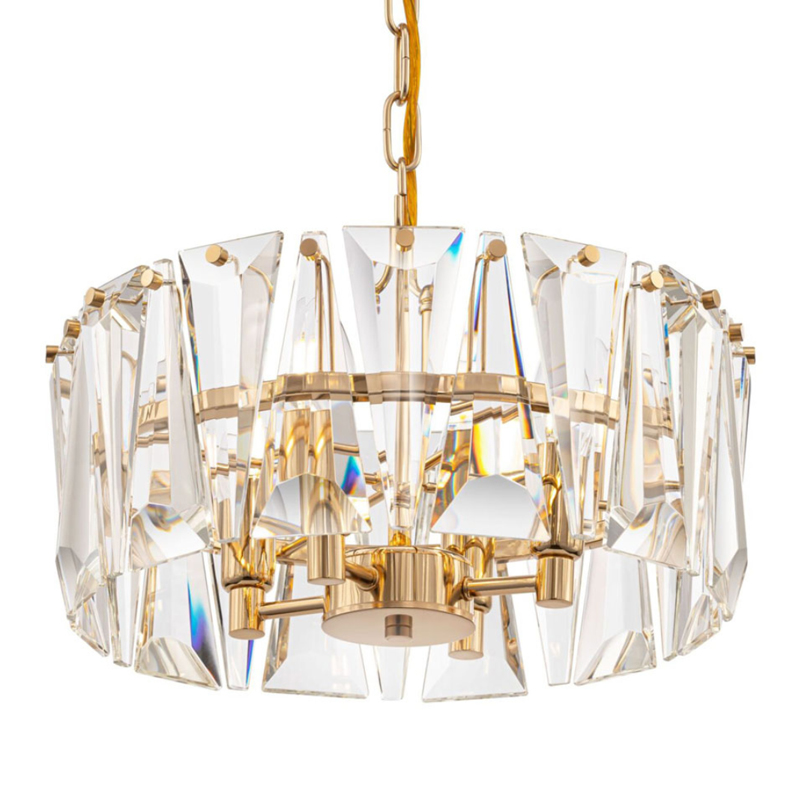 Люстра Ruby Crystal Chandelier Gold 38 Глянцевое золото Прозрачное Стекло Люстра Ruby Crystal Chandelier Gold 38 Глянцевое золото Прозрачное Стекло в Тюмени | Loft Concept