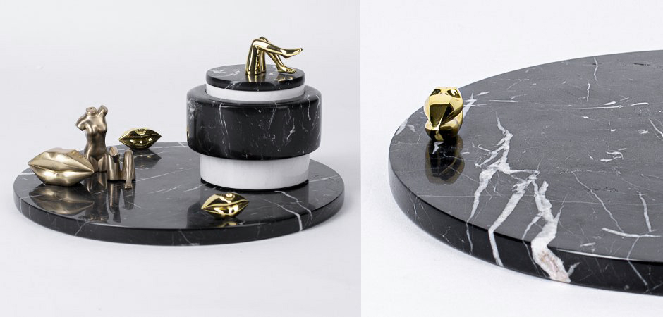 Поднос ACOLYTE ENTERTAINING PLATTER MARBLE & BRONZE Поднос ACOLYTE ENTERTAINING PLATTER MARBLE & BRONZE - Loft-Concept в Тюмени