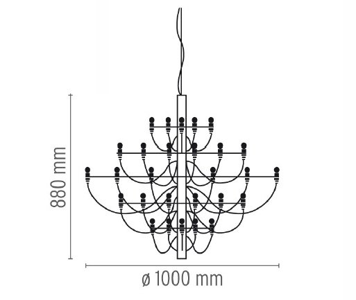 Люстра Flos 2097 50 Brass в Тюмени