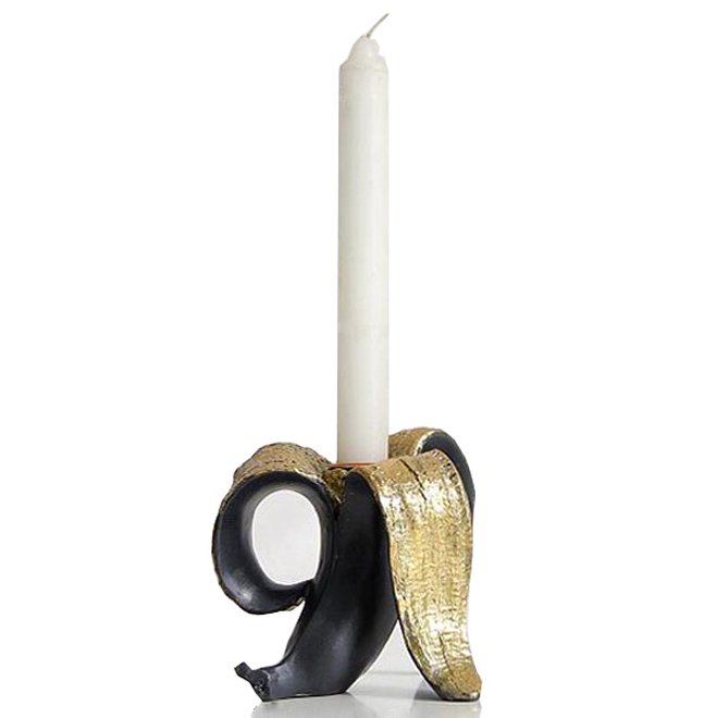 Подсвечник Black Banana Черный Золотой Подсвечник Black Banana Черный Золотой в Тюмени | Loft Concept