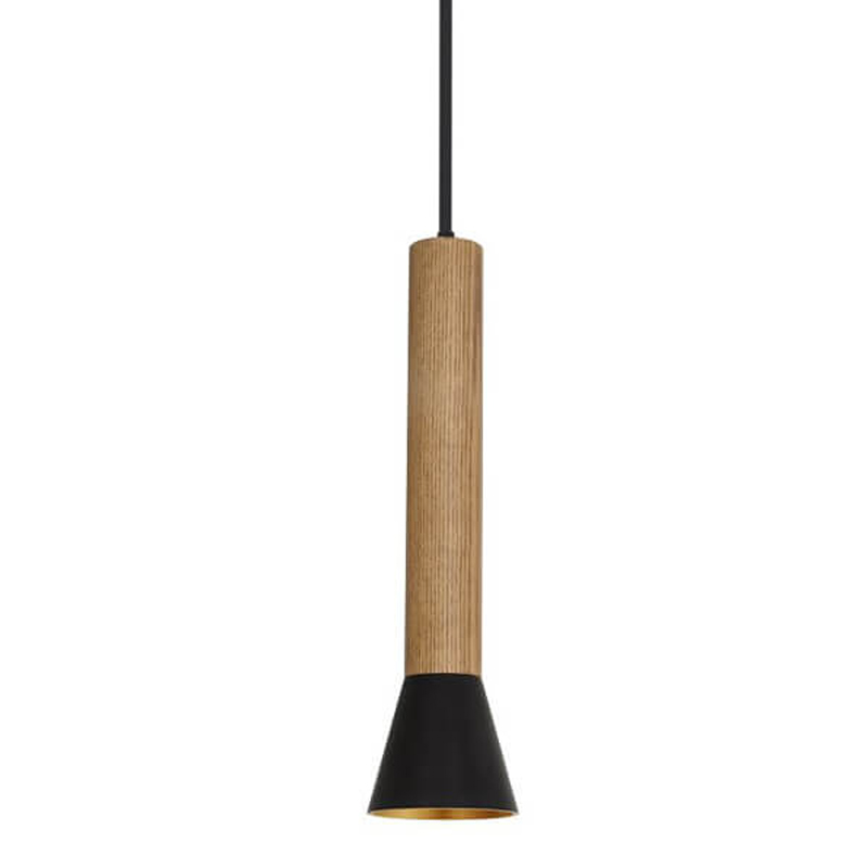 Подвесной светильник Marius Cone Hanging lamp Черный Древесина Подвесной светильник Marius Cone Hanging lamp Черный Древесина в Тюмени | Loft Concept