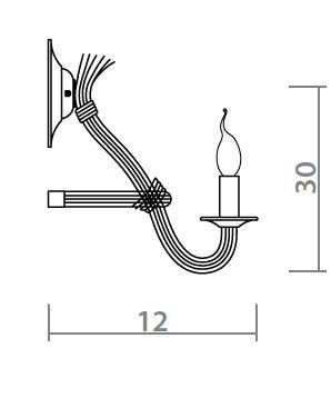 Бра Loft Rope Candle Bra Бра Loft Rope Candle Bra в Тюмени