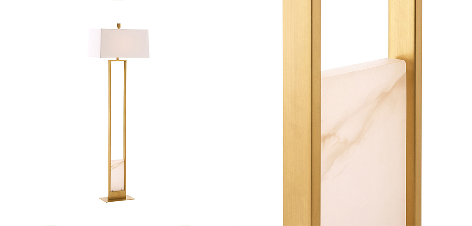 Торшер Arteriors MARKHAM FLOOR LAMP Brass Торшер Arteriors MARKHAM FLOOR LAMP Brass - Loft-Concept в Тюмени