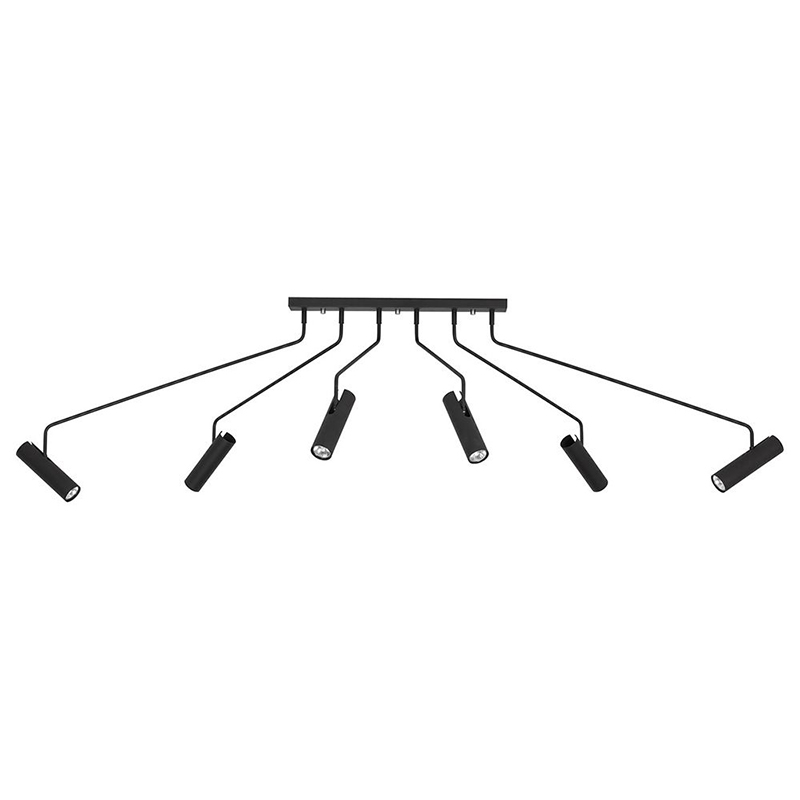 Потолочный светильник Tibo Branches Trumpet Tube black 6 Черный Потолочный светильник Tibo Branches Trumpet Tube black 6 Черный в Тюмени | Loft Concept