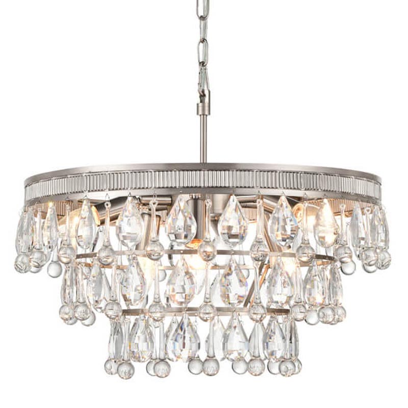 Люстра Freude Chandelier 50 Прозрачный (Transparent) Никель Сатин Люстра Freude Chandelier 50 Прозрачный (Transparent) Никель Сатин в Тюмени | Loft Concept