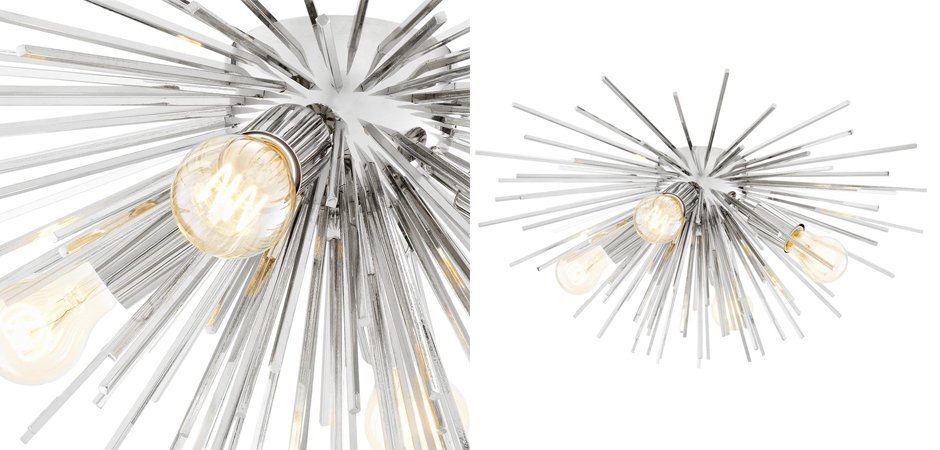 Потолочный светильник Ceiling Lamp Boivin Nickel Потолочный светильник Ceiling Lamp Boivin Nickel - Loft-Concept в Тюмени