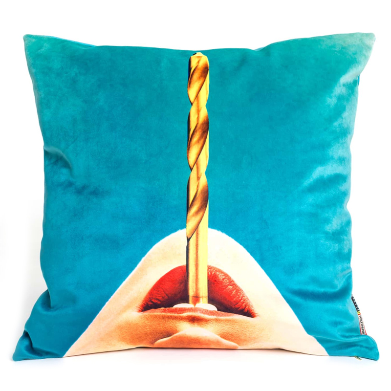 Подушка Seletti Cushion Drill Design Toiletpaper Бирюзовый Подушка Seletti Cushion Drill Design Toiletpaper Бирюзовый в Тюмени | Loft Concept